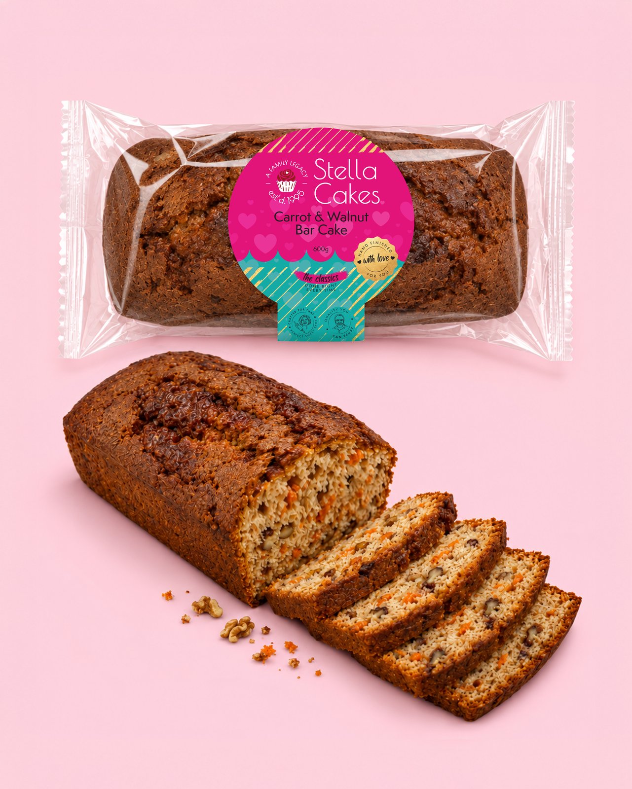 Carrot & Walnut Bar Cake